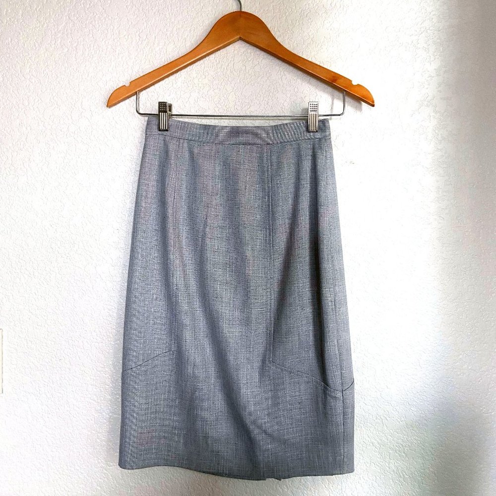 Gray Pencil Skirt